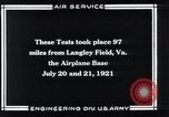 Standbild Fliegerbombe Experimente Virginia United States USA, 1921, aus Sekunde 35 historischem Filmmaterial Videoclip 65675033216