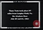 Standbild Fliegerbombe Experimente Virginia United States USA, 1921, aus Sekunde 39 historischem Filmmaterial Videoclip 65675033216