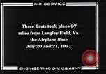 Standbild Fliegerbombe Experimente Virginia United States USA, 1921, aus Sekunde 42 historischem Filmmaterial Videoclip 65675033216