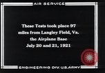 Standbild Fliegerbombe Experimente Virginia United States USA, 1921, aus Sekunde 43 historischem Filmmaterial Videoclip 65675033216