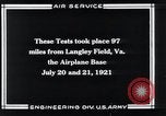 Standbild Fliegerbombe Experimente Virginia United States USA, 1921, aus Sekunde 44 historischem Filmmaterial Videoclip 65675033216