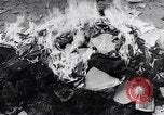Image of burning books during the Hungarian Revolution Hungary, 1956, second 3 stock footage video 65675033230