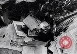 Image of burning books during the Hungarian Revolution Hungary, 1956, second 7 stock footage video 65675033230