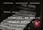 Standbild Frau Mary C Hettinger Tiffin Ohio USA, 1932, aus Sekunde 3 historischem Filmmaterial Videoclip 65675033277