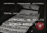 Standbild Frau Mary C Hettinger Tiffin Ohio USA, 1932, aus Sekunde 7 historischem Filmmaterial Videoclip 65675033277