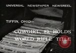 Standbild Frau Mary C Hettinger Tiffin Ohio USA, 1932, aus Sekunde 9 historischem Filmmaterial Videoclip 65675033277