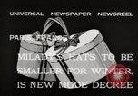 Image of hats Paris France, 1932, second 7 stock footage video 65675033278