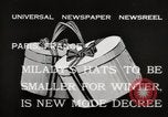 Image of hats Paris France, 1932, second 9 stock footage video 65675033278