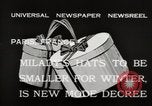 Image of hats Paris France, 1932, second 10 stock footage video 65675033278
