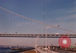 Image of Verrazzano-Narrows Bridge Brooklyn New York City USA, 1965, second 29 stock footage video 65675033335