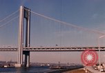 Image of Verrazzano-Narrows Bridge Brooklyn New York City USA, 1965, second 35 stock footage video 65675033335