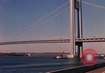 Image of Verrazzano-Narrows Bridge Brooklyn New York City USA, 1965, second 45 stock footage video 65675033335