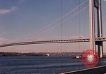 Image of Verrazzano-Narrows Bridge Brooklyn New York City USA, 1965, second 48 stock footage video 65675033335