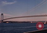 Image of Verrazzano-Narrows Bridge Brooklyn New York City USA, 1965, second 52 stock footage video 65675033335