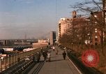 Image of Pedestrians on Brooklyn Queens Expressway New York City USA, 1965, second 10 stock footage video 65675033342