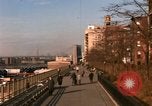 Image of Pedestrians on Brooklyn Queens Expressway New York City USA, 1965, second 14 stock footage video 65675033342