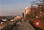 Image of Pedestrians on Brooklyn Queens Expressway New York City USA, 1965, second 20 stock footage video 65675033342