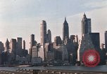 Image of Pedestrians on Brooklyn Queens Expressway New York City USA, 1965, second 47 stock footage video 65675033342