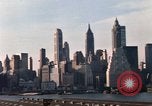 Image of Pedestrians on Brooklyn Queens Expressway New York City USA, 1965, second 56 stock footage video 65675033342