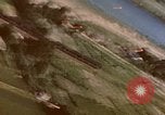 Image of American P-47s strafe coastal town in Japan Kagoshima Kyushu Japan, 1945, second 61 stock footage video 65675033362