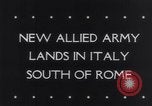Image of Allied Army Italy, 1944, second 31 stock footage video 65675033481