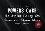 Image Le président Eisenhower parle au sujet de Gary Powers et international en Washington DC White House USA, 1960, de la seconde 1 séquences d'archives historiques vidéo 65675033517