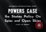 Image Le président Eisenhower parle au sujet de Gary Powers et international en Washington DC White House USA, 1960, de la seconde 3 séquences d'archives historiques vidéo 65675033517