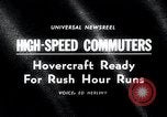 Image of Hovercraft is demonstrated on Lake Merritt Oakland California USA, 1965, second 1 stock footage video 65675033540
