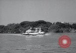 Image of Hovercraft is demonstrated on Lake Merritt Oakland California USA, 1965, second 31 stock footage video 65675033540