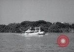 Image of Hovercraft is demonstrated on Lake Merritt Oakland California USA, 1965, second 32 stock footage video 65675033540