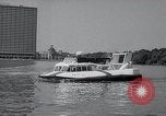 Image of Hovercraft is demonstrated on Lake Merritt Oakland California USA, 1965, second 35 stock footage video 65675033540