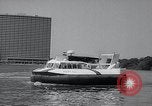 Image of Hovercraft is demonstrated on Lake Merritt Oakland California USA, 1965, second 37 stock footage video 65675033540