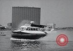 Image of Hovercraft is demonstrated on Lake Merritt Oakland California USA, 1965, second 39 stock footage video 65675033540