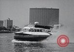 Image of Hovercraft is demonstrated on Lake Merritt Oakland California USA, 1965, second 40 stock footage video 65675033540
