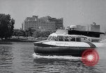 Image of Hovercraft is demonstrated on Lake Merritt Oakland California USA, 1965, second 42 stock footage video 65675033540