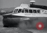 Image of Hovercraft is demonstrated on Lake Merritt Oakland California USA, 1965, second 58 stock footage video 65675033540