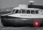 Image of Hovercraft is demonstrated on Lake Merritt Oakland California USA, 1965, second 61 stock footage video 65675033540