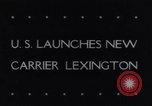 Standbild USS Lexington Quincy Massachusetts United States USA, 1942, aus Sekunde 4 historischem Filmmaterial Videoclip 65675033547