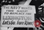 Standbild USS Lexington Quincy Massachusetts United States USA, 1942, aus Sekunde 13 historischem Filmmaterial Videoclip 65675033547