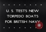 Image of testing of torpedo boats Atlantic coast, 1943, second 1 stock footage video 65675033564