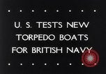 Image of testing of torpedo boats Atlantic coast, 1943, second 3 stock footage video 65675033564