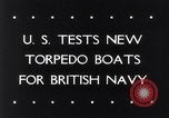 Image of testing of torpedo boats Atlantic coast, 1943, second 4 stock footage video 65675033564