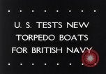 Image of testing of torpedo boats Atlantic coast, 1943, second 5 stock footage video 65675033564
