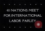 Image Organisation internationale du Travail Philadelphia Pennsylvania USA, 1944, de la seconde 4 séquences d'archives historiques vidéo 65675033603
