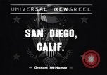 Standbild Präsident Franklin D Roosevelt San Diego California USA, 1938, aus Sekunde 1 historischem Filmmaterial Videoclip 65675033694