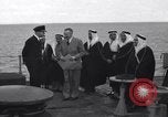 Image of Saudi Royal Party meets Franklin Roosevelt Mediterranean Sea, 1945, second 11 stock footage video 65675033755