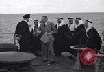 Image of Saudi Royal Party meets Franklin Roosevelt Mediterranean Sea, 1945, second 14 stock footage video 65675033755