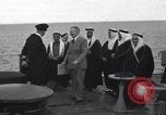 Image of Saudi Royal Party meets Franklin Roosevelt Mediterranean Sea, 1945, second 16 stock footage video 65675033755