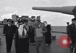 Image of Saudi Royal Party meets Franklin Roosevelt Mediterranean Sea, 1945, second 19 stock footage video 65675033755