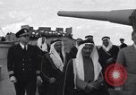 Image of Saudi Royal Party meets Franklin Roosevelt Mediterranean Sea, 1945, second 23 stock footage video 65675033755